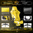AA Products Gaming Chair High Back Ergonomic Computer Racing Chair Adjustable Gamer Chair with Footrest, Lumbar Support Swivel Chair – YellowWhite - AA Products Inc