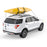 AA-Racks Stainless Steel Kayak J-Bar Roof Rack Car Top Mount Carrier for Your Canoe, SUP and Kayaks on SUV Car Truck with Ratchet Straps, Ratchet Bow and Stern Tie Down Straps & Anchor Straps(KSX-305-BLK) - AA Products Inc