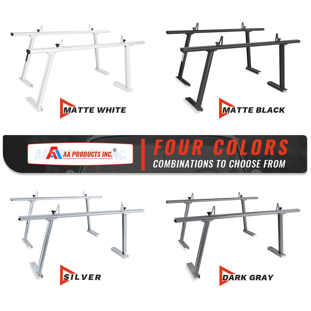 AA-Racks Truck Accessories No drill Aluminum Ladder Rack Adjustable Pickup Truck Racks (Fits: Toyota Tacoma 2005-On) - (APX25-TA) - AA Products Inc