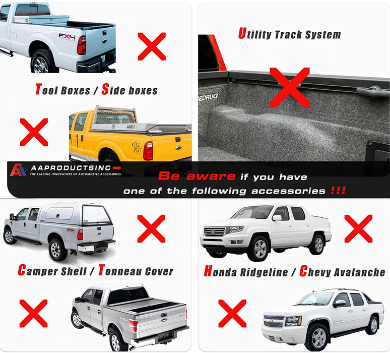 Aa Track Rack AA-Racks Model X31 Truck Rack with 8 Non-Drilling C-Clamps and 2 Sets ...