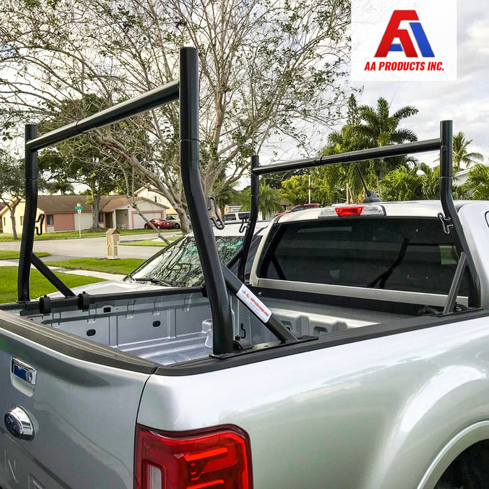 AA-Racks Universal Pickup Truck Ladder Rack with (8) Mounting C-Clamps Utility (X35-8Clamp) - AA Products Inc