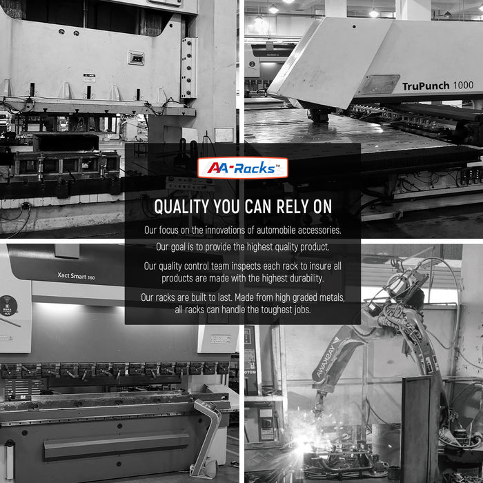 AA-Racks  Universal Aluminum Van Roof Rack Rain Gutter Mount Rooftop Cargo Carrier Racks - (AX27) - AA Products Inc