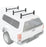 AA-Racks Universal Pickup Truck Rack Cap & Topper Camper Shell Van Roof Ladder Rack Adjustable Steel (DX36-Camper) - AA Products Inc