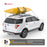 AA Racks Steel Double Folding Kayak Carrier Canoe J-Bar Roof Top Mount Racks for Car SUV Truck with Tie Down Straps (KX-200) - AA Products Inc
