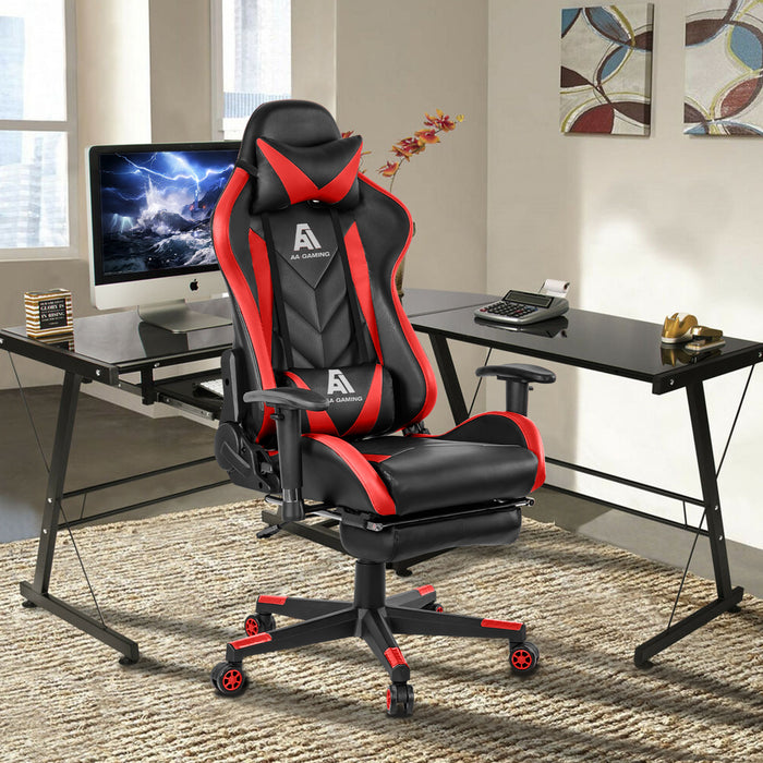 Gaming Chair Computer Racing Swivel Seat Office Chair w/ Lumbar