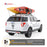 AA Racks Steel Double Folding Kayak Carrier Canoe J-Bar Roof Top Mount Racks for Car SUV Truck with Tie Down Straps (KX-200) - AA Products Inc