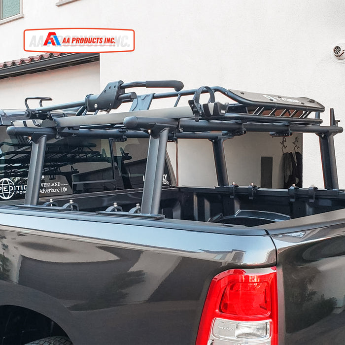 AA-Racks Low-profile Utility Aluminum Pick-Up Truck Ladder Rack with Load Stop (APX2502) - AA Products Inc