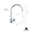 AA Products High-arch Solid Brass Kitchen Sink Faucet 360 Degree Swivel Spout Mixer Tap Chrome Finish - AA Products Inc