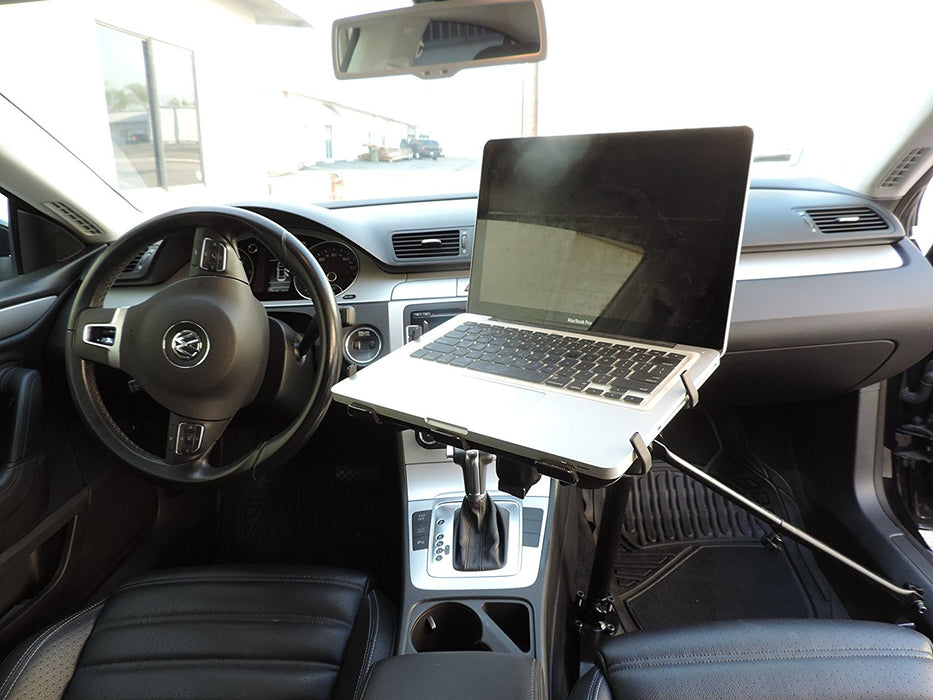 AA Products Car Laptop Computer Mount Stand with Adjustable Ball-Head (No Drilling Bracket and Aluminum Supporting Arm Included) (K002-AS) - AA Products Inc