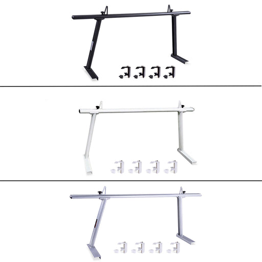 AA-Racks No Drilling Aluminum Ladder Rack Single Bar Pickup Truck Ladder Rack (Fits: Toyota Tacoma 2005-On) - (APX25-A-TA) - AA Products Inc