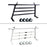 AA-Racks Headache Rack Single Bar Pickup Truck Ladder Rack with Cross Bar Window Guard Protective Back Rack (APX25-A-WG) - AA Products Inc