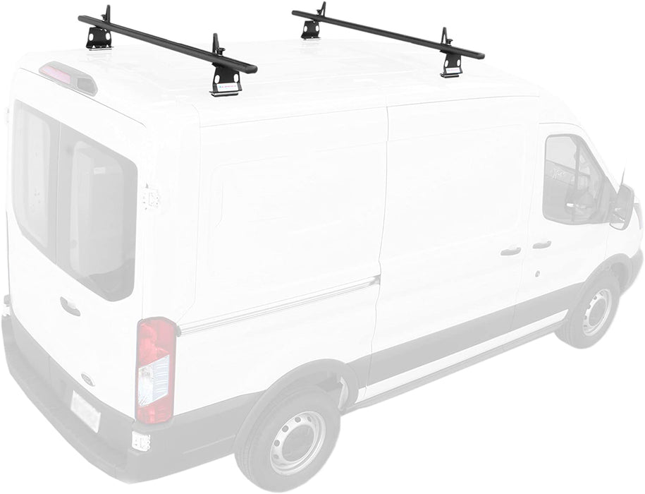 AA Racks Model AX302 Aluminum Van Ladder Roof Rack System Fits for 2013-On RAM ProMaster/ 2015-On Transit - 2/3 Bar 72'(AX302-72-PR/TR) - AA Products Inc