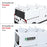 AA Racks Model AX302 Aluminum Van Ladder Roof Rack System Fits for 2013-On RAM ProMaster/ 2015-On Transit - 3 Bar 72'(AX302-72(3)-WHT-PR/TR) - AA Products Inc