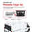 AA Racks Model AX302 Aluminum Van Ladder Roof Rack System Fits for 2013-On RAM ProMaster/ 2015-On Transit - 3 Bar 72'(AX302-72(3)-WHT-PR/TR) - AA Products Inc