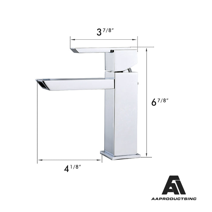 AA Products Single Handle Bathroom Sink Faucet Deck Mount Lavatory Faucet Brass (BM) - AA Products Inc