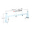 AA-Racks Universal Van Roof ladder Rack Adjustable Gutter Mount Rooftop Rack -White (X217) - AA Products Inc