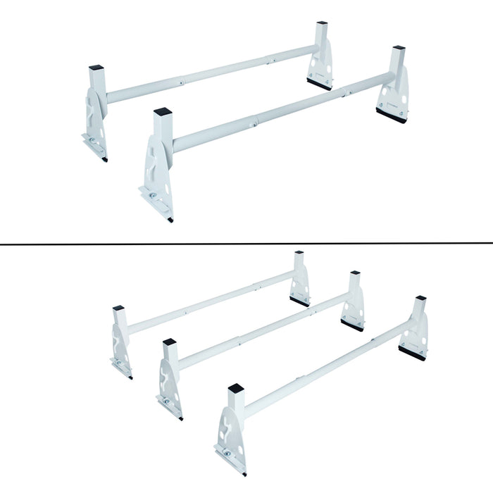 AA-Racks Universal Cargo Van Ladder Roof Rack Heavy Duty Gutter Mount Rooftop Rack Steel - (X317) - AA Products Inc