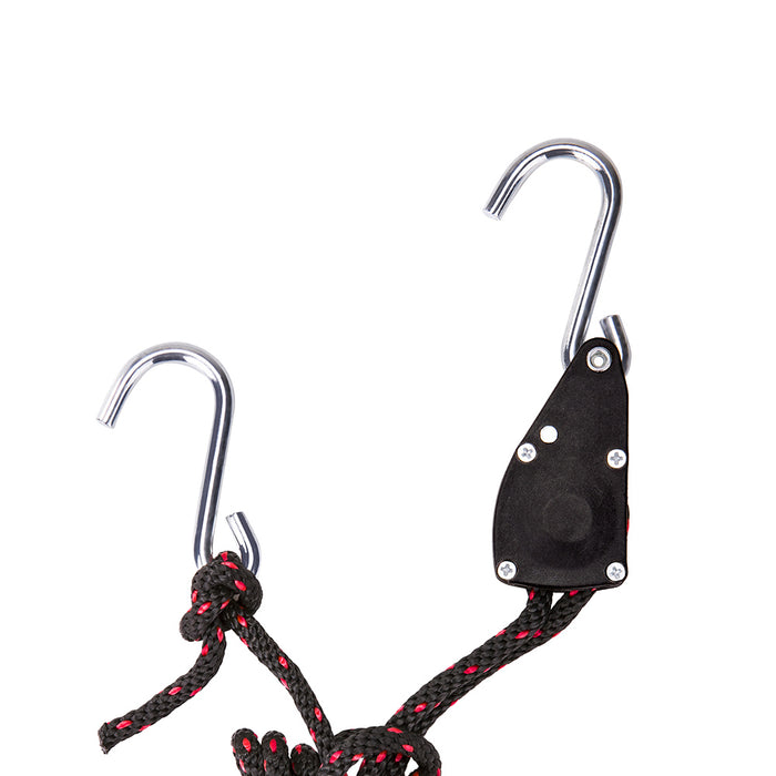 AA Products Adjustable Kayak Canoe Bow Stern Ratchet Tie Down Straps Rope Hanger, 300Lb/ Pair (RR-314) - AA Products Inc