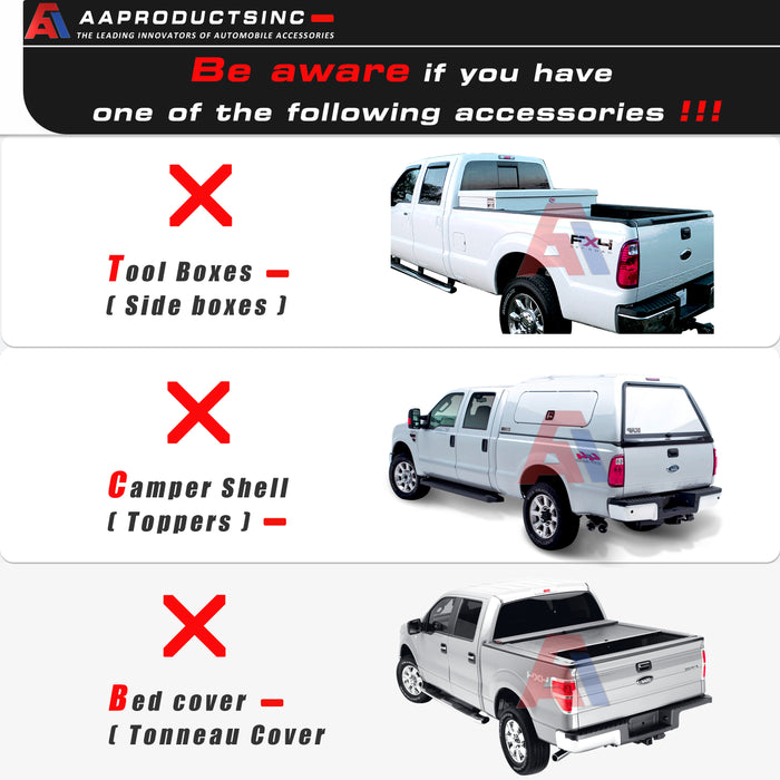 AA-Racks Aluminum Pickup Truck Utility Ladder Racks with Over Cab Extension for Toyota Tacoma 2005-On (APX25-E-TA) - AA Products Inc